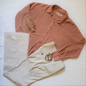 XXI Button Down Blouse - S